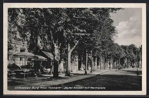 AK Burg a. Fehmarn, Hotel Wisser am Marktplatz