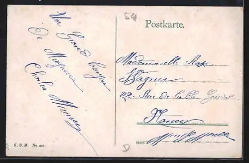 AK Mainz, Rheinansicht mit Stathalle u. Dom, Kaiserbrücke, Strassenbrücke