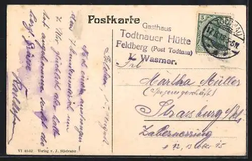 AK Belchen, Hotel und Pension Belchenhaus, Inhaber J. Stiefvater