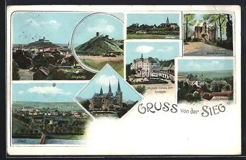 AK Siegburg, Ruine Windeck, Schloss Schönstein