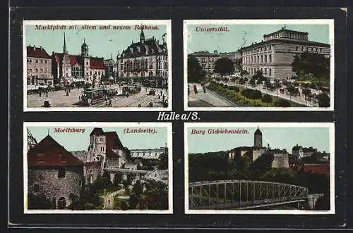 AK Halle a. S., Burg Giebichenstein, Moritzburg, Universität