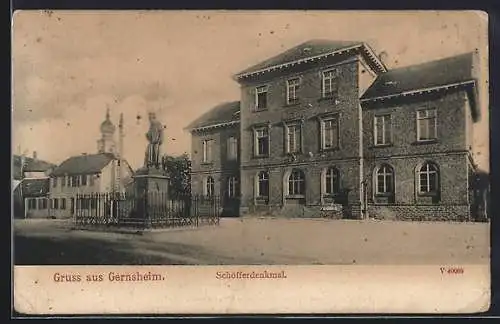 AK Gernsheim, Schöfferdenkmal