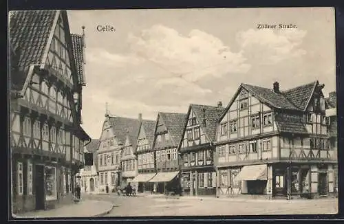 AK Celle, Blick in die Zöllner Strasse