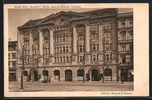 AK Berlin-Kreuzberg, Königgrätzer Strasse 112, Ansicht vom Grand-Hotel Excelsior