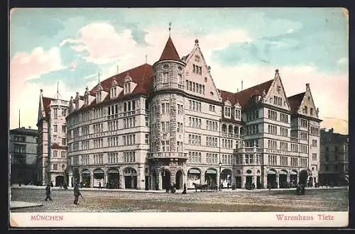 AK München, Warenhaus Hermann Tietz