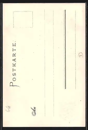Lithographie Nürnberg, Brunnenhäuschen und Wappen