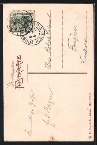 AK Frankfurt a. M., Rathaus, Eingang zum Ratskeller
