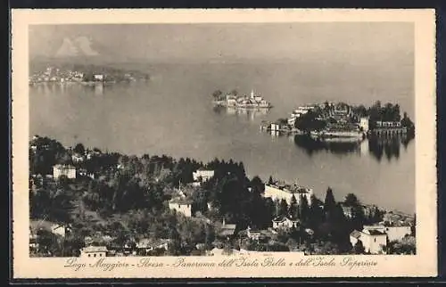 AK Stresa /Lago Maggiore, Panorama dell`Isola Bella e dell`Isola Superiore