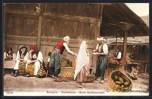AK Sarajevo, Marktscene, Beim Geldwechseln