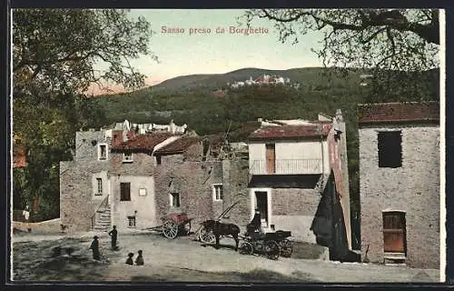 AK Bordighera, Sasso preso da Borghetto