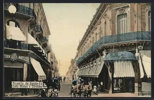 AK Rosario de Santa-Fé, Calle Maipú y Córdoba