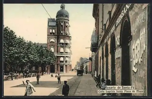 AK Rosario de Santa-Fé, Calle Laprida frente Plaza de Mayo