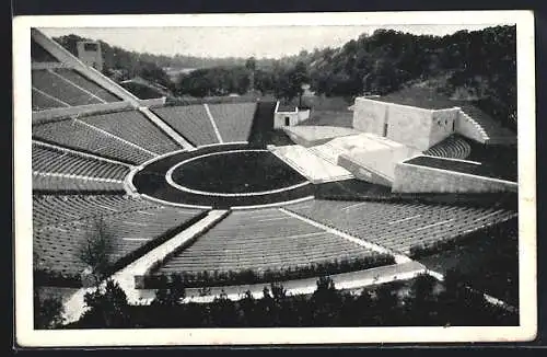 AK Berlin, Reichssportfeld mit Dietrich Eckardt-Bühne aus der Vogelschau