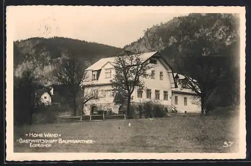 AK Muthmannsdorf, Gastwirtschaft Baumgartner - Loderhof
