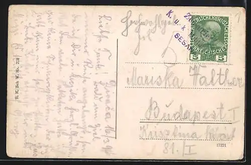 AK Divaca / Divacca, Teilansicht vom Weg aus gesehen