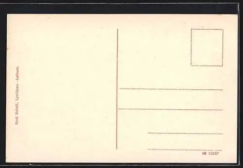AK Ljubljana, Panorama mit Festung