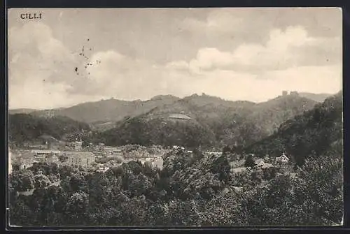 AK Celje / Cilli, Ortspartie im Gebirge