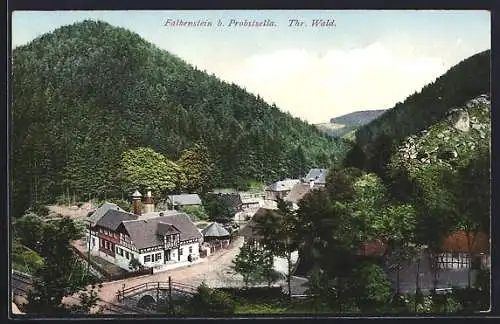 AK Falkenstein / Probstzella, Panorama aus der Vogelschau