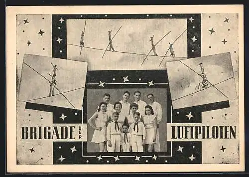 AK Brigade der Luftpiloten, Hochseilartisten mit Stange und Rad