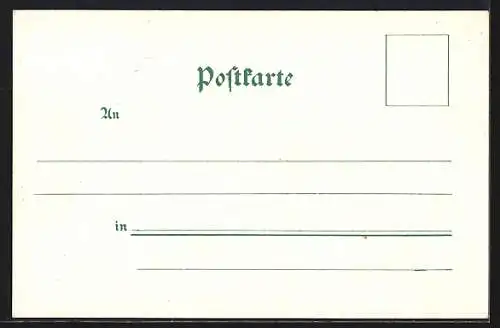 Lithographie Baden-Baden, Conversationshaus und Musik-Kiosk, Lichtenthaler Allee