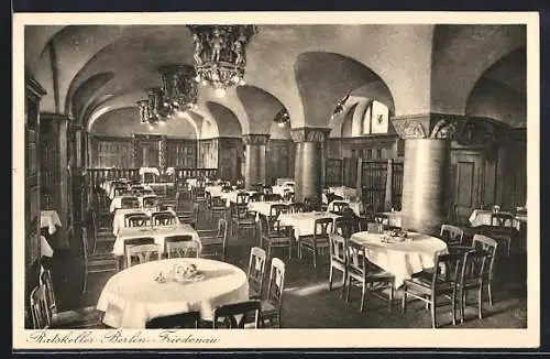 AK Berlin-Friedenau, Restaurant Ratskeller, Inh. Gustav Brendel