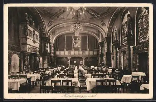 AK Berlin-Tiergarten, Restaurant Bayernhof, Hoffmann-Retschlag, Potsdamerstrasse 10-11, Minnesängersaal