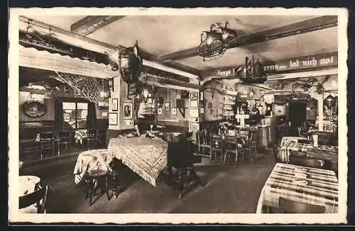 AK Berlin-Charlottenburg, Paul Brandt`s Restaurant Hamburg ahoi am Zoo, Kantstrasse 12