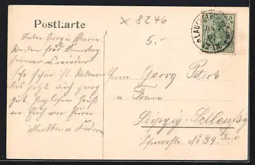 AK Lauenstein /Sa., Villenkolonie aus der Vogelschau