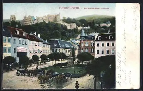 AK Heidelberg, Das Schloss vom Kornmarkt