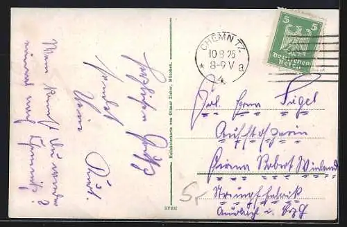 AK Chemnitz, Rosenplatz vom Westen