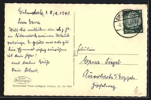 AK Wildenthal /i. Erzegb., Blick auf den Ort umgeben von Hügeln