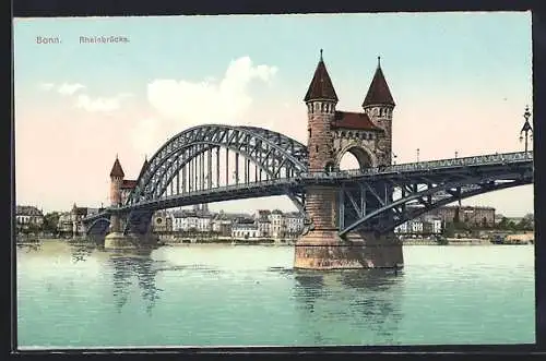 AK Bonn a. Rh., Rheinbrücke