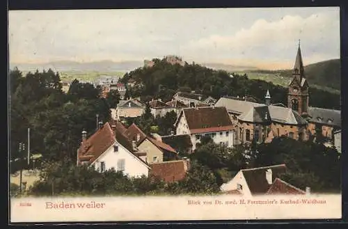AK Badenweiler, Perspektive aus der Vogelschau