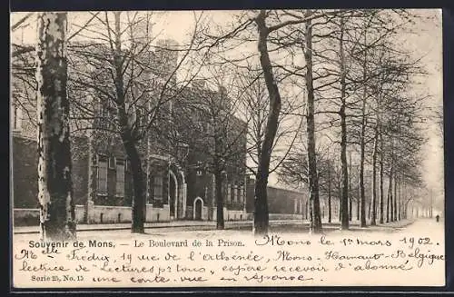 AK Mons, Le Boulevard de la Prison
