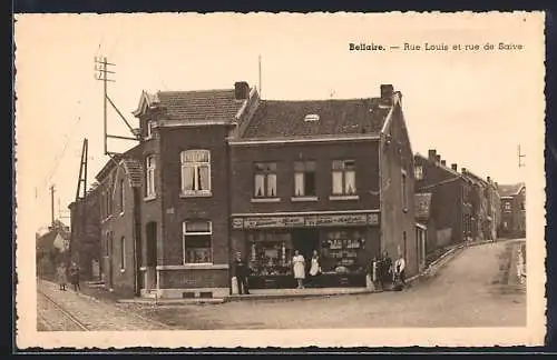 AK Bellaire, Rue Louis et rue de Saive, Strassenpartien