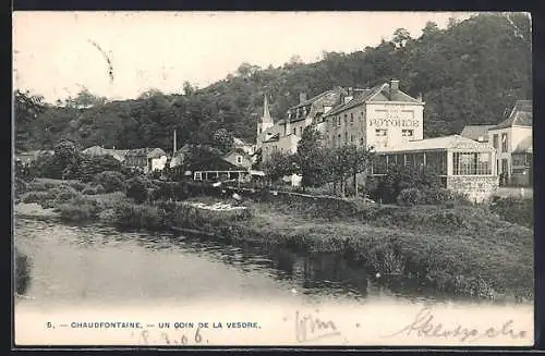 AK Chaudfontaine, Un Coin de la Vesdre