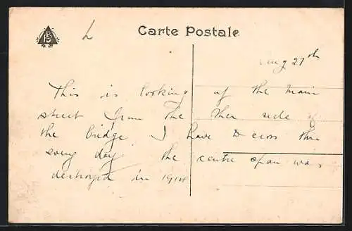 AK Huy, Vue sur Outre Meuse