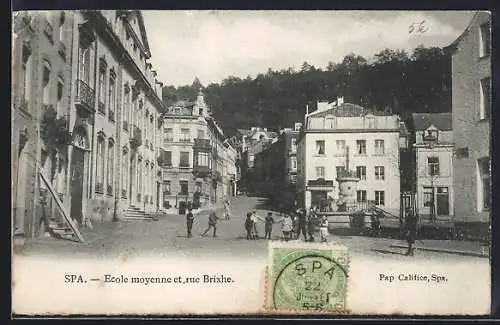 AK Spa, Ecole moyenne et rue Brixhe