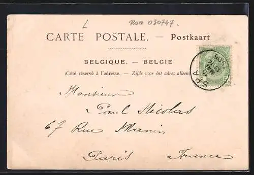 AK Spa, La Rue Royale, Strassenpartie