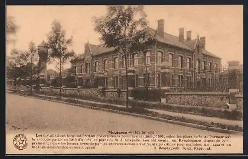AK Mouscron, Hôpital civil