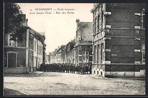 AK Beaumont, Ecole moyene pour Jeunes Filles, Rue des Ecoles