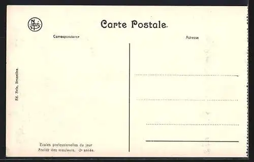 AK Charleroi, Université du Travail, Ecoles professionelles du jour, Atelier des mouleurs, 2e année