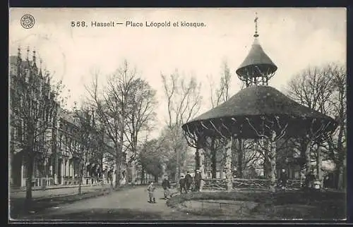 AK Hasselt, Place Léopold et kiosque