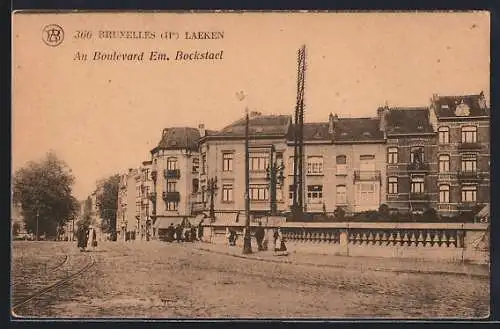 AK Bruxelles, Laeken, Au Boulevard Em. Bockstael