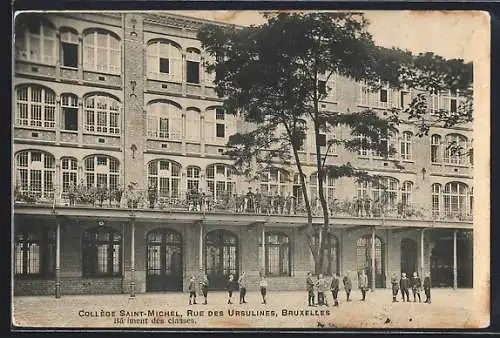 AK Bruxelles, Collège Saint-Michel, Rue des Ursulines, Bâtiment des classes