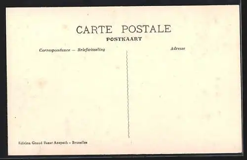 AK Bruxelles, Le Pont du Chemin de Fer, Canal de Villebroeck