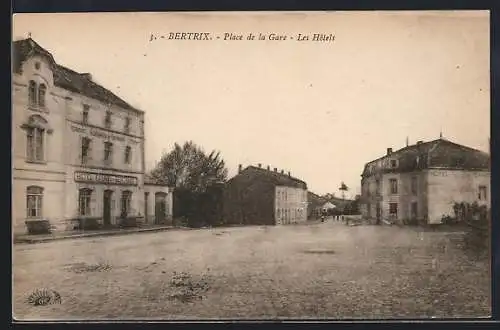 AK Bertrix, Place de la Gare, Les Hôtels