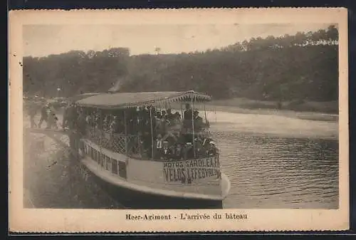 AK Heer-Agimont, L`arrivée du bâteau