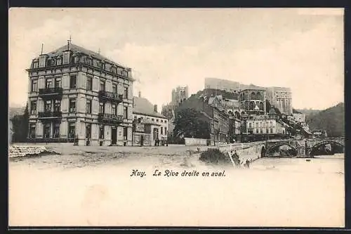 AK Huy, La Rive droite en aval