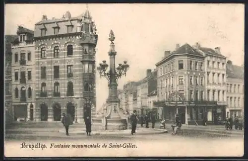 AK Bruxelles, Fontaine monumentale de Saint-Gilles